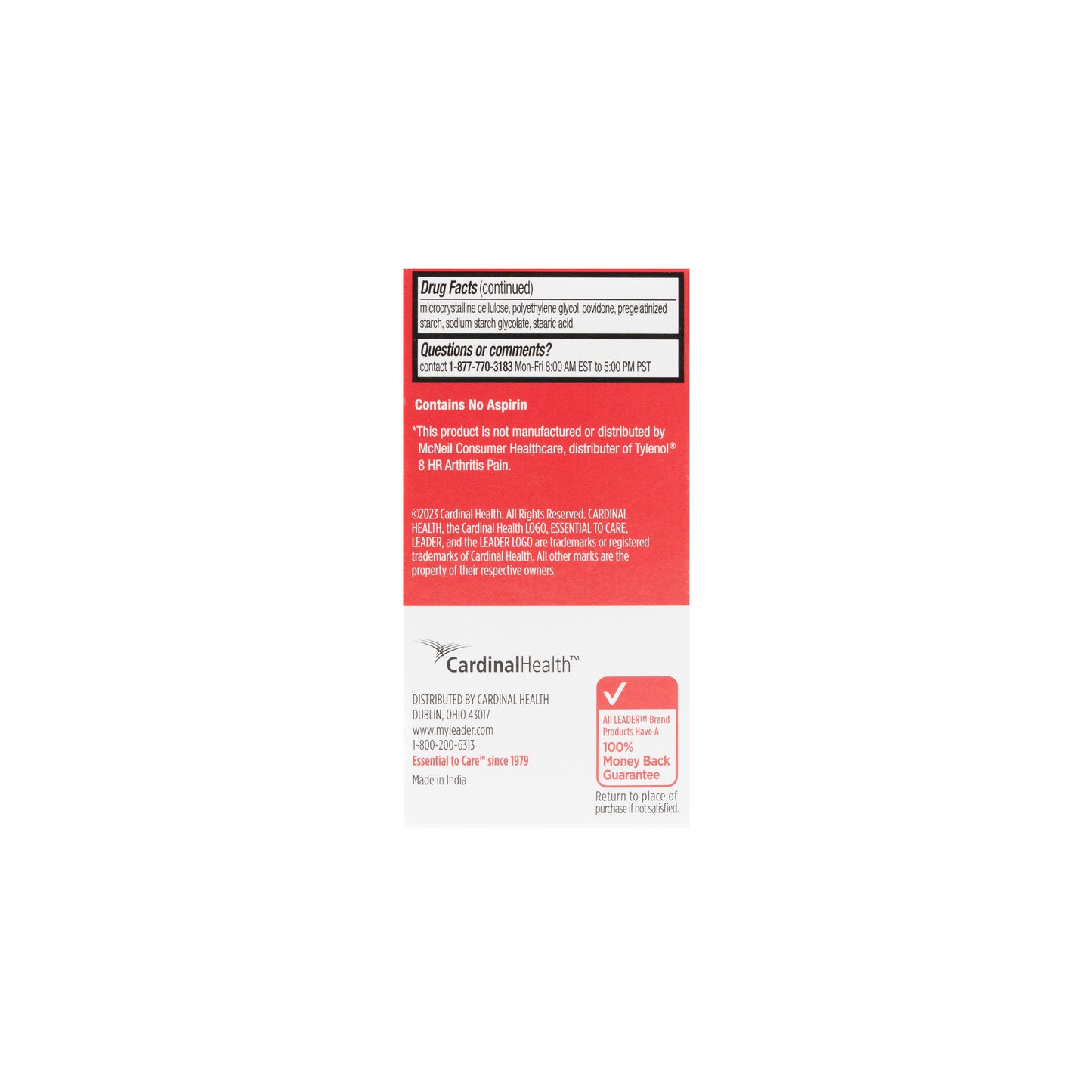8H Arthritis Pain Acetaminophen ER 650 mg Caplets