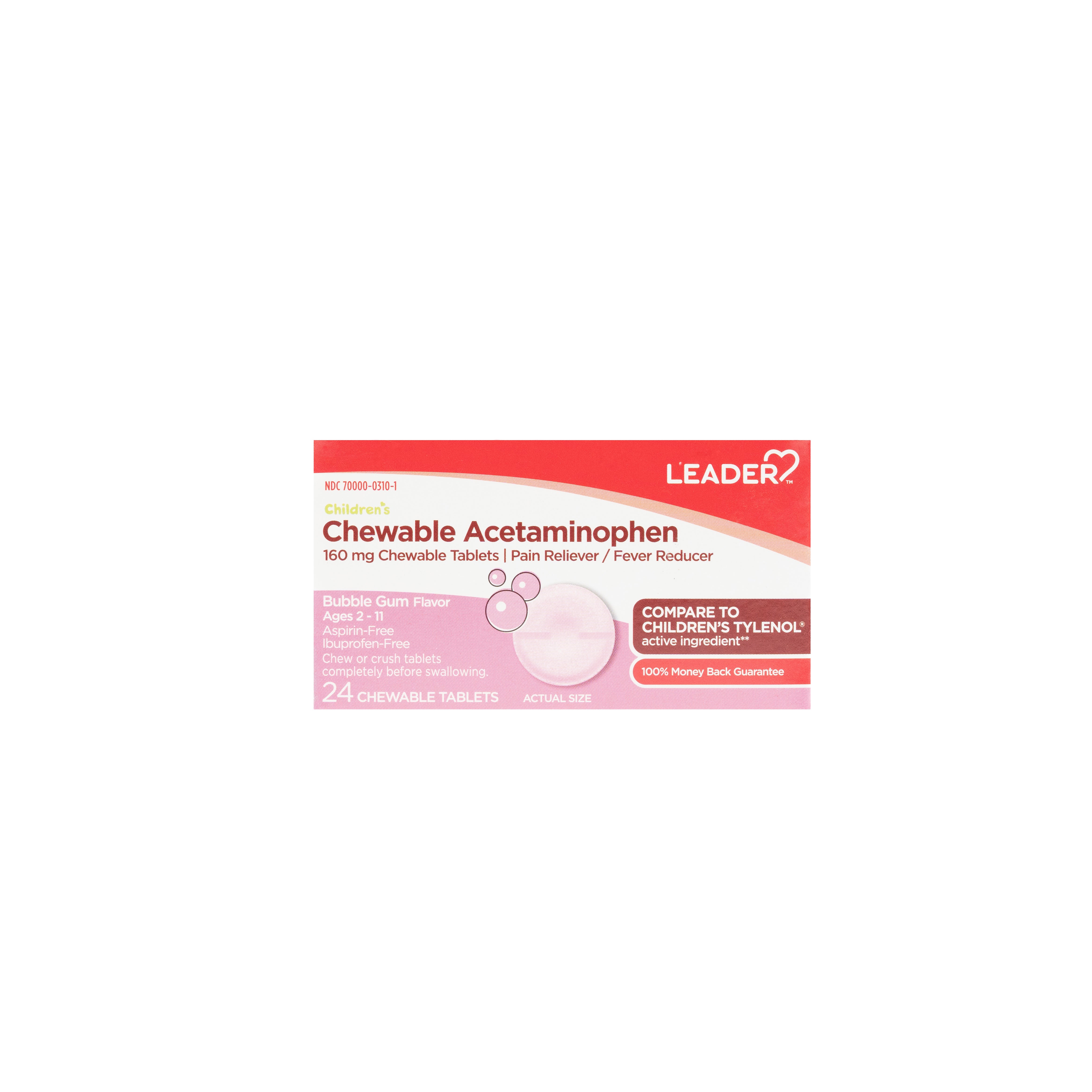 Acetaminophen 160 mg Tabs Chewable