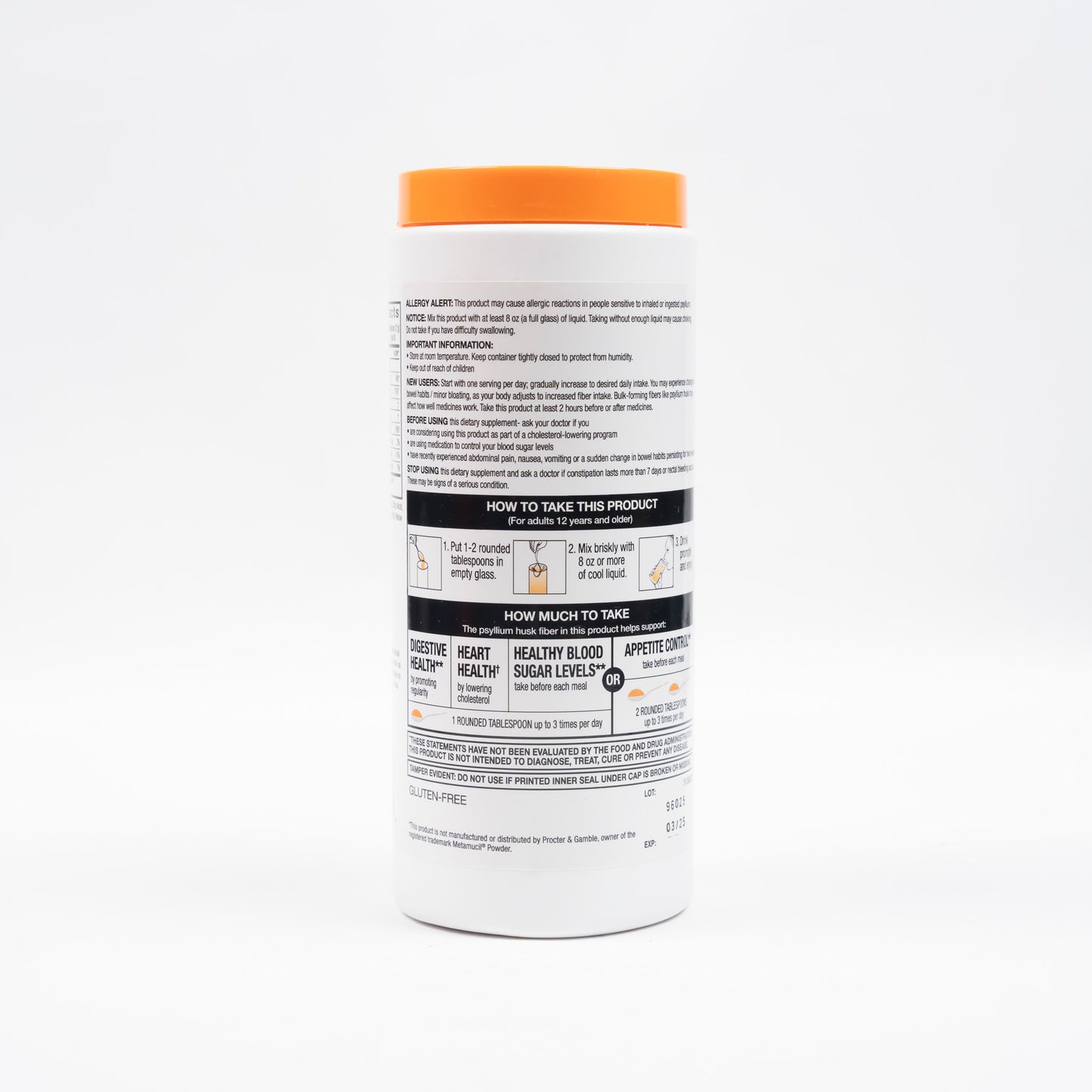 Fiber Laxative Oranges Smooth Texture