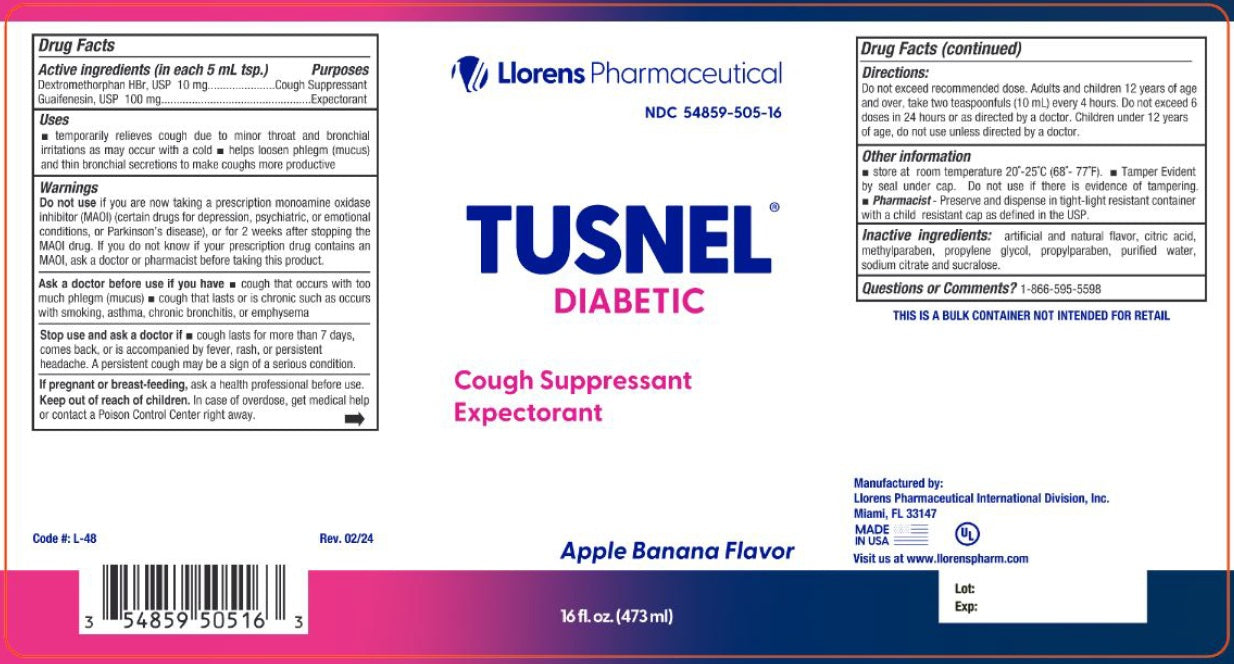 Tusnel Diabetic Cough Suppressant Expectorant Lqd