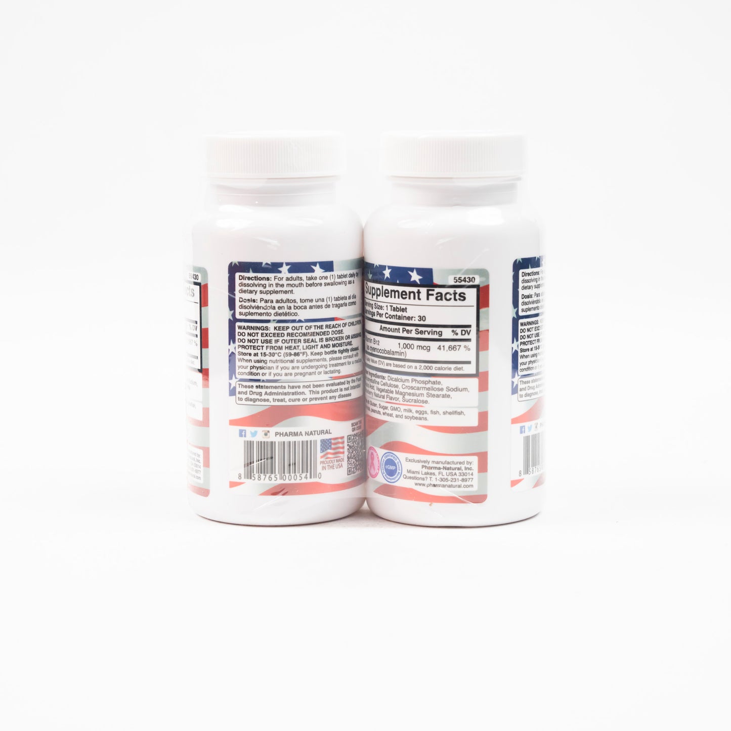 Vit B-12 (Cyanocobalamin) 1,000 Mcg Sublingual Tabs
