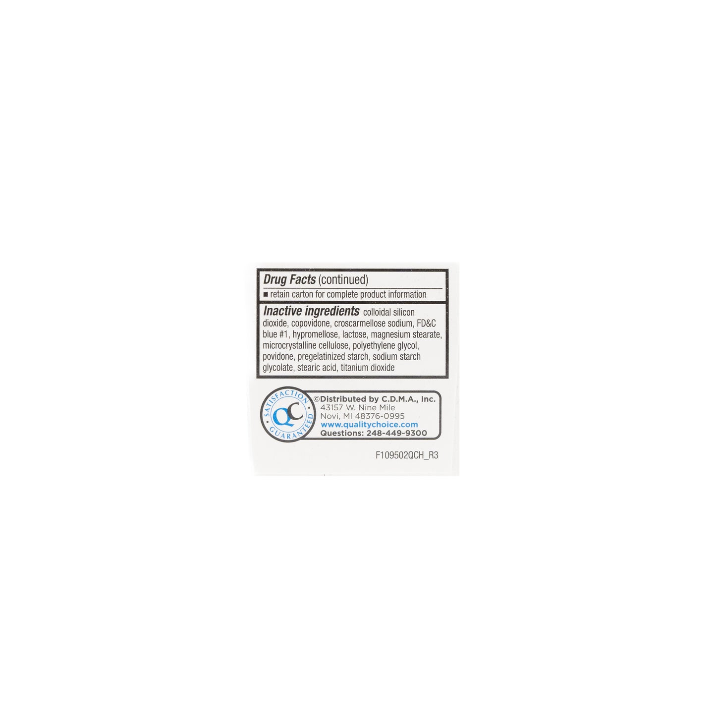 Acetaminophen PM (APAP- Diphenhydramine) 25-500 mg Caplets
