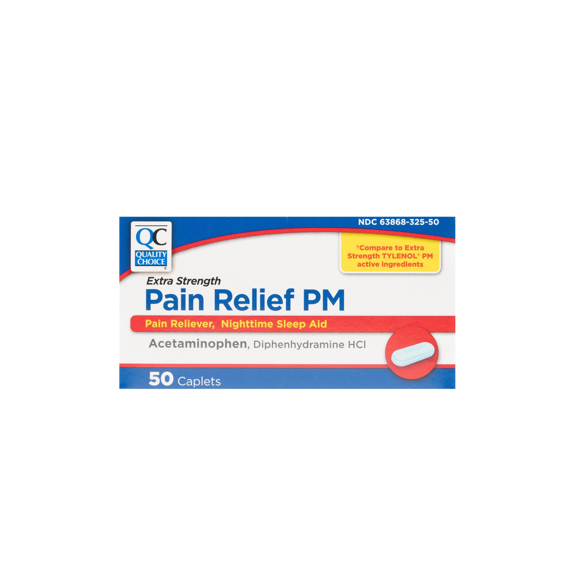 Acetaminophen PM (APAP- Diphenhydramine) 25-500 mg Tabs