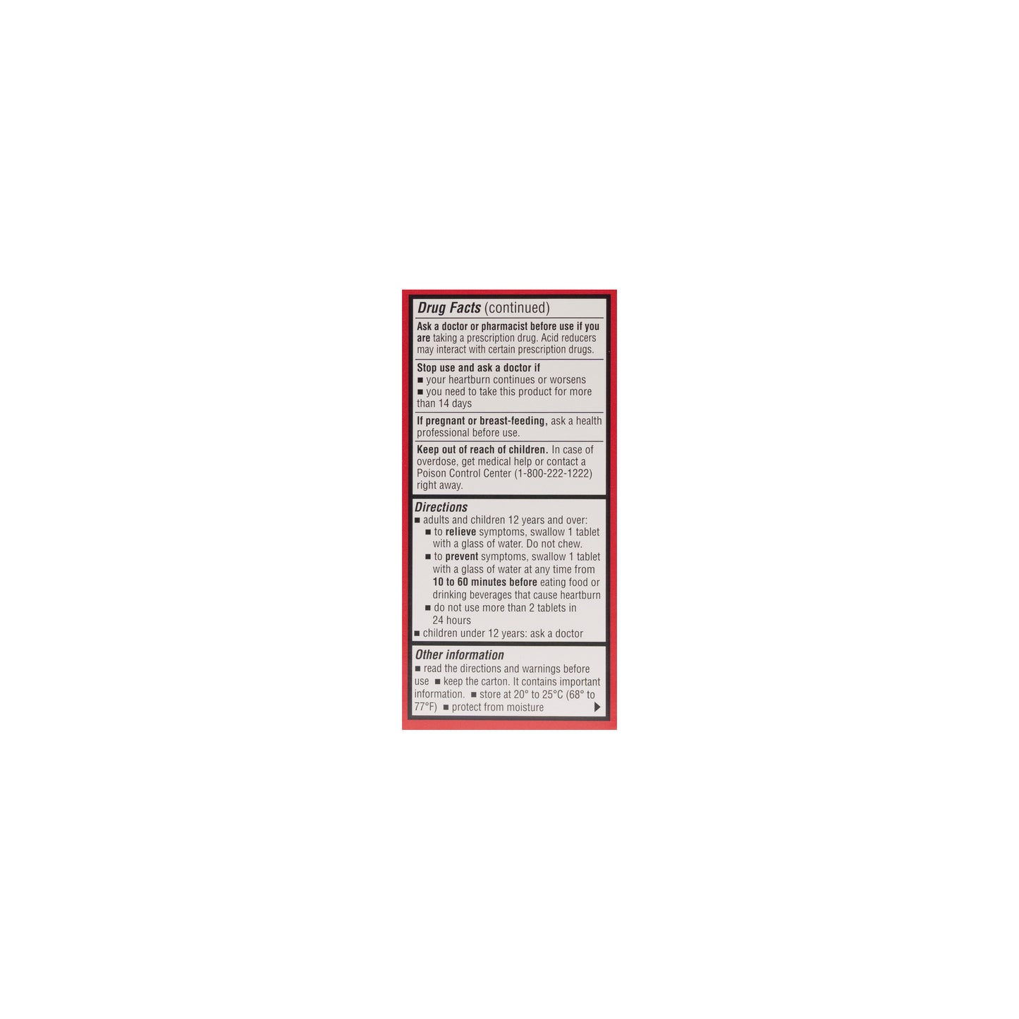 Acid Reducer (Famotidine) 20 mg Tabs