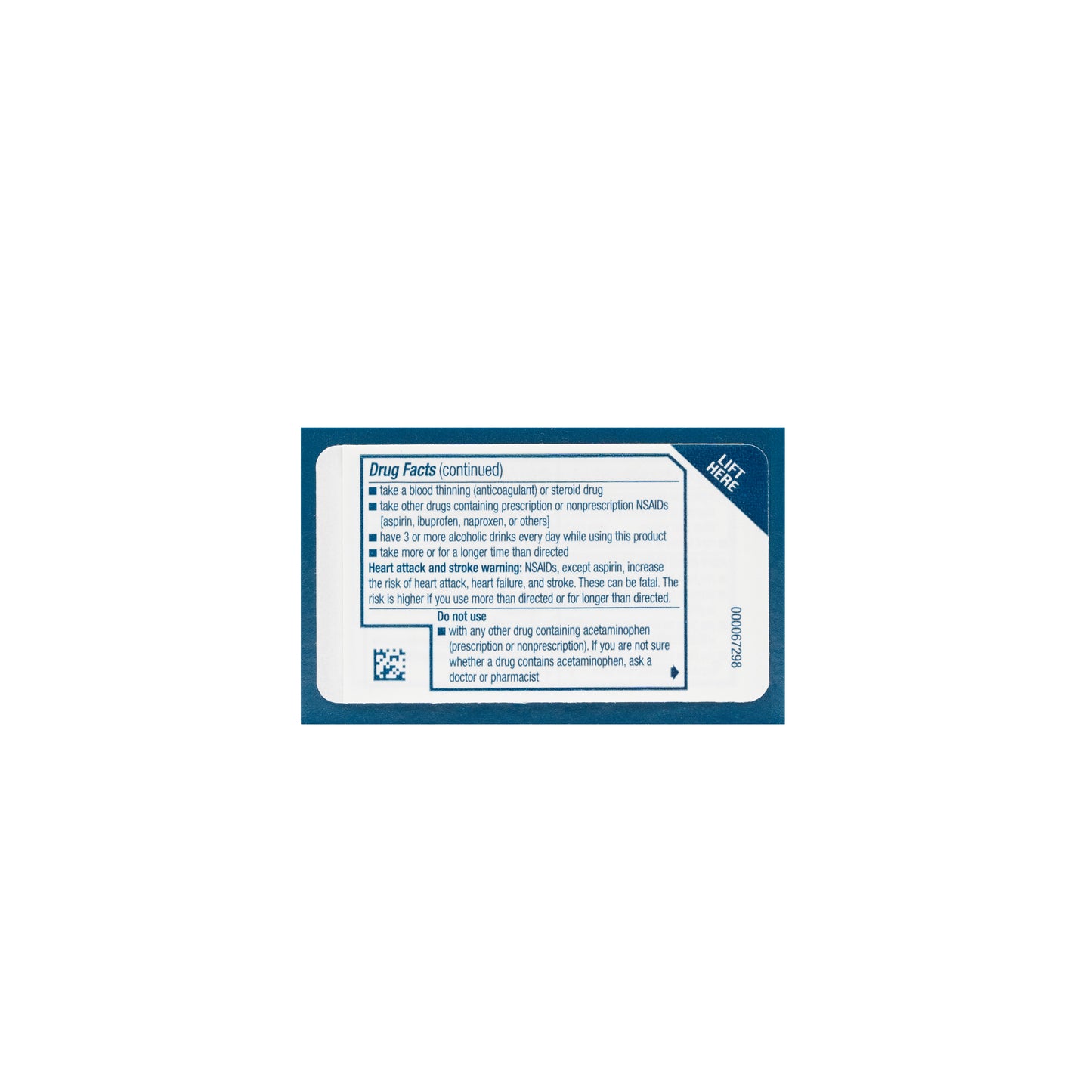 Advil Dual Action (Acetaminophen 250 mg + Ibuprofen 125  mg) Caplets