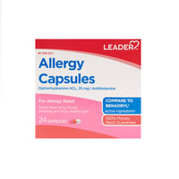 Allergy  (Diphenhydramine) 25 mg Tabs