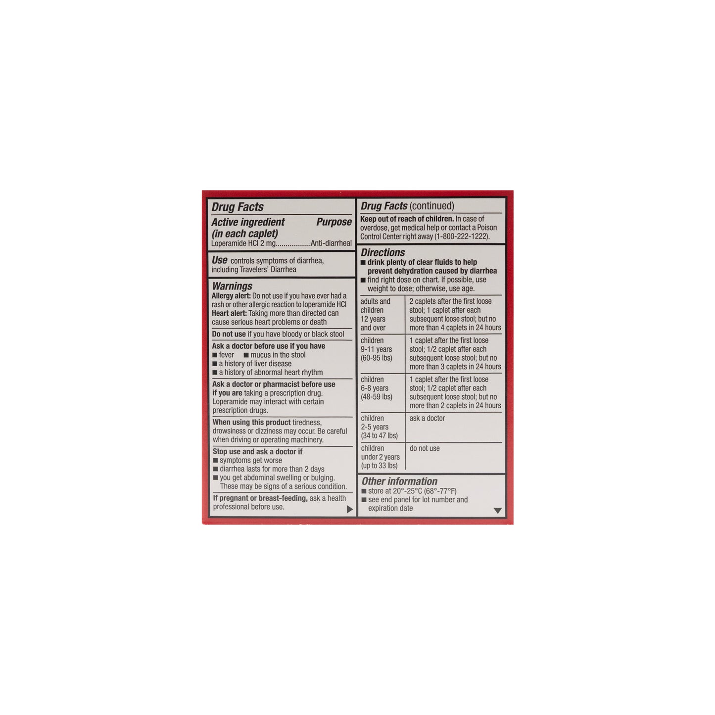 Anti-Diarrheal 2 mg Caplets