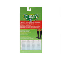 Compression Knee High Socks, Men’s Black, Medium (Shoe Size 8 - 10), 15 - 20 mmHg