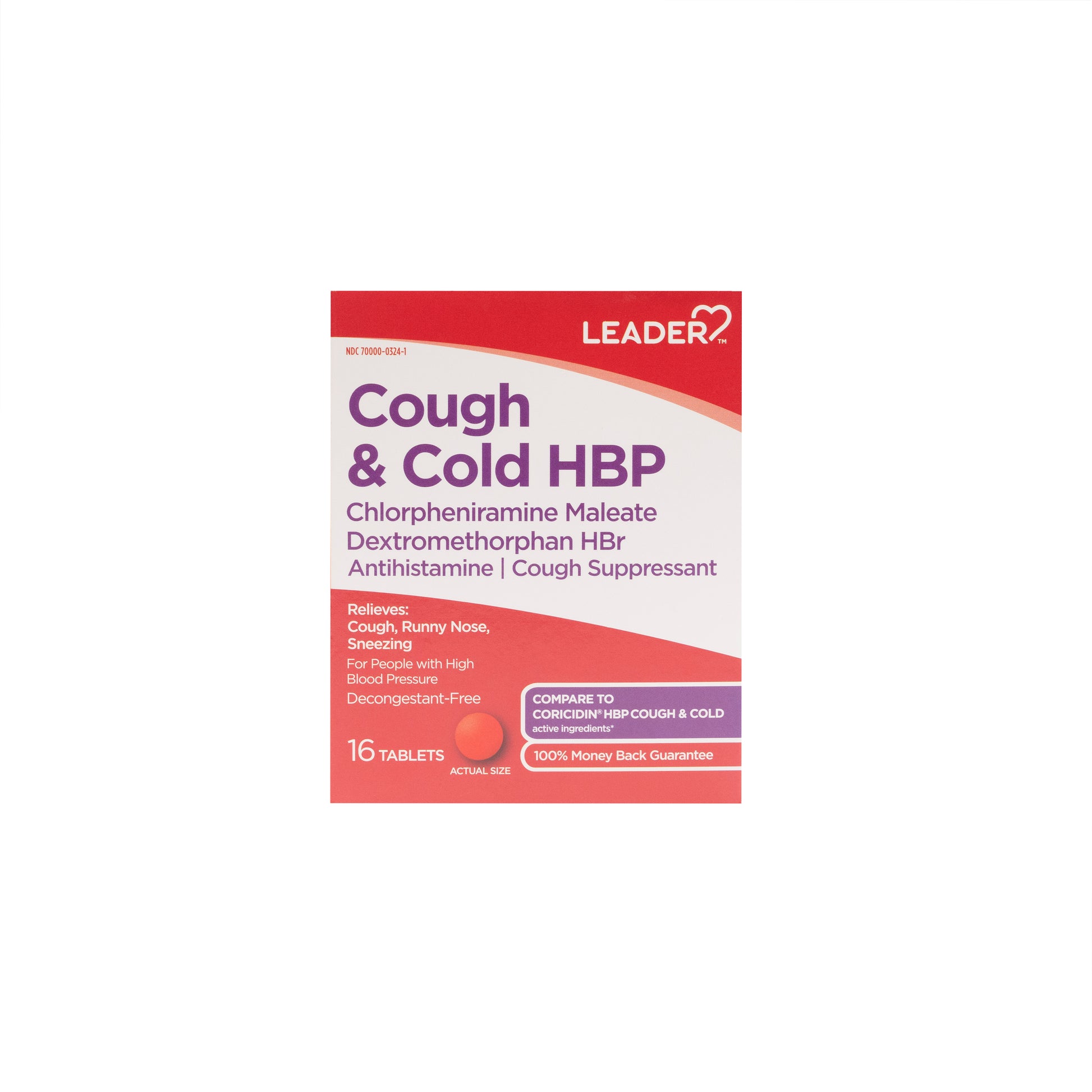 Cough & Cold HBP (Chlorpheniramine - Dextromethorphan)  4-30 mg Tabs 