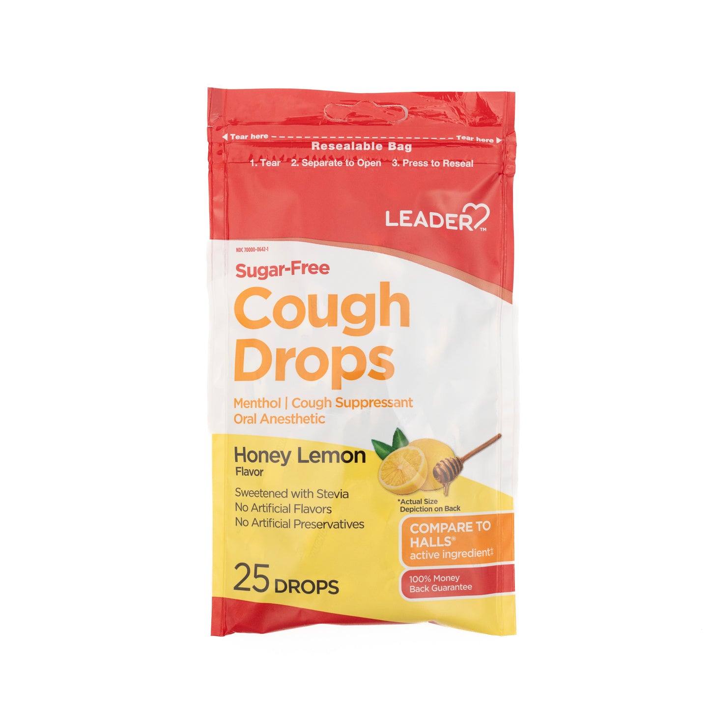 Cough Drop 7.6 mg Lemon Sugar Free Lozenges