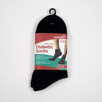 Diabetic Sock Ankle Black -Large