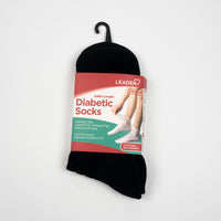 Diabetic Sock Ankle Black -Medium