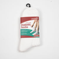 Diabetic Sock Ankle White -Large