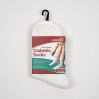 Diabetic Sock Ankle White -Medium
