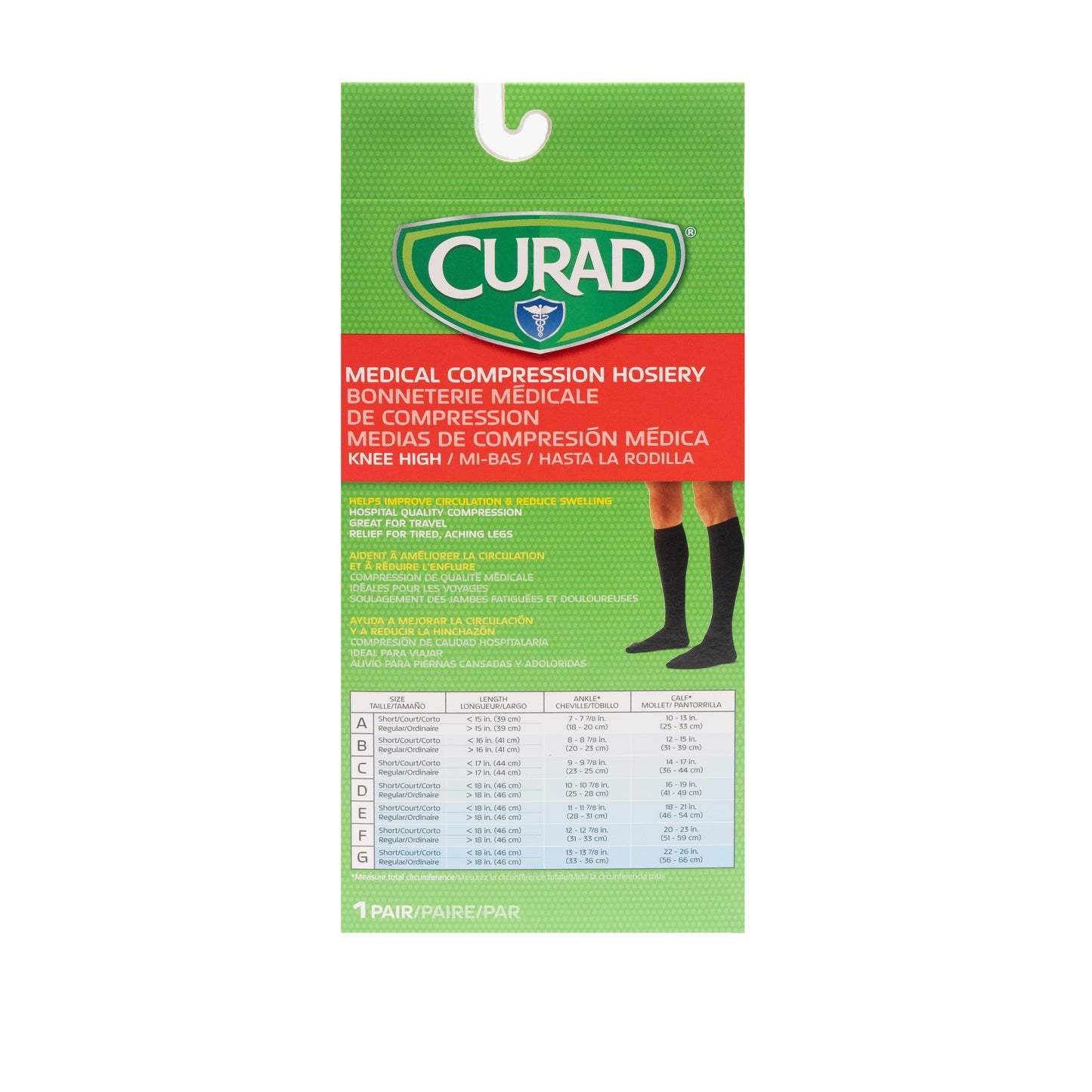 Diabetic Sock Crew Black -Large