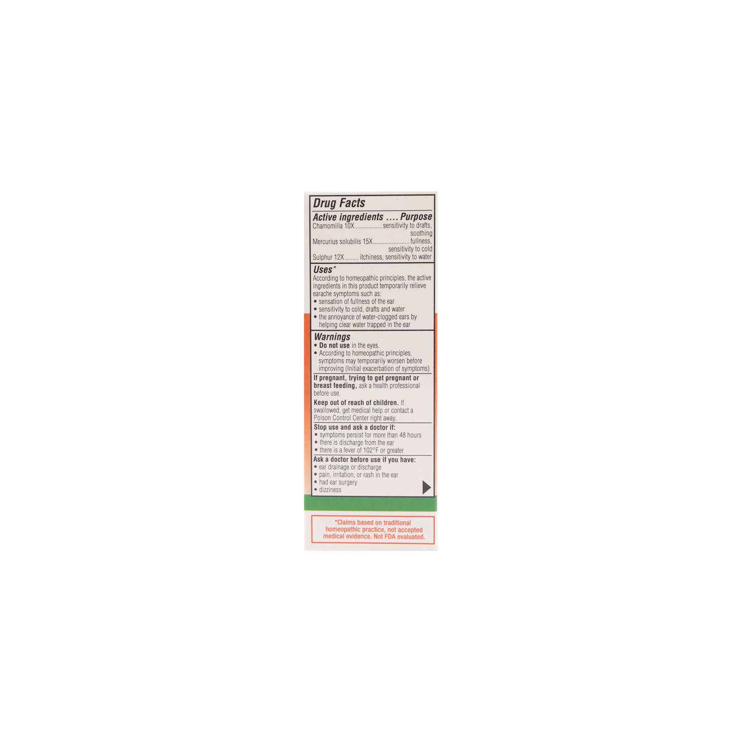 Earache Relief Drops