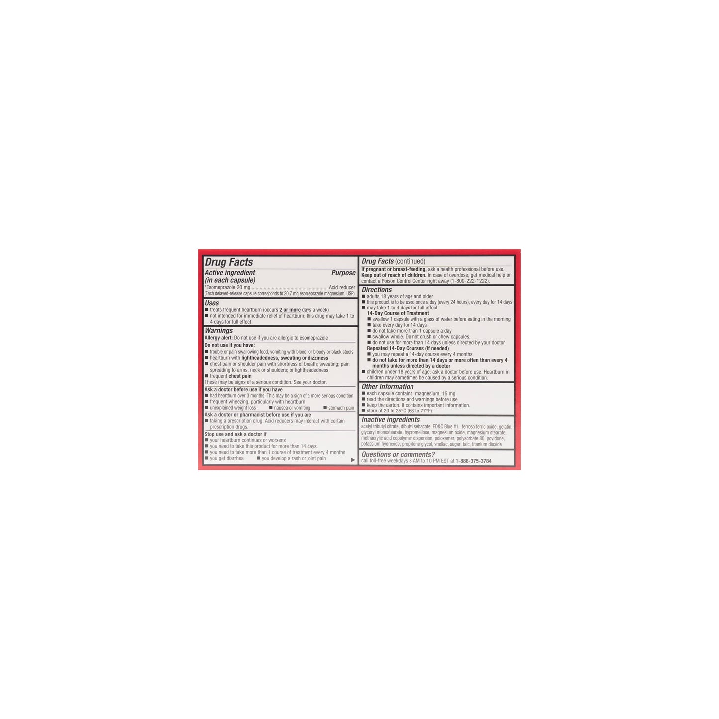 Esomeprazole Magnesium 20 mg DR Caps