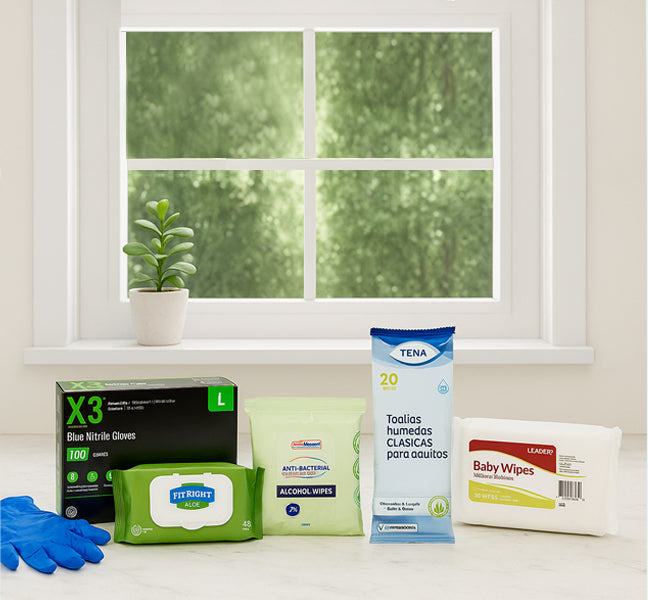 Farmacia Med Care disinfecting products slide - mobile