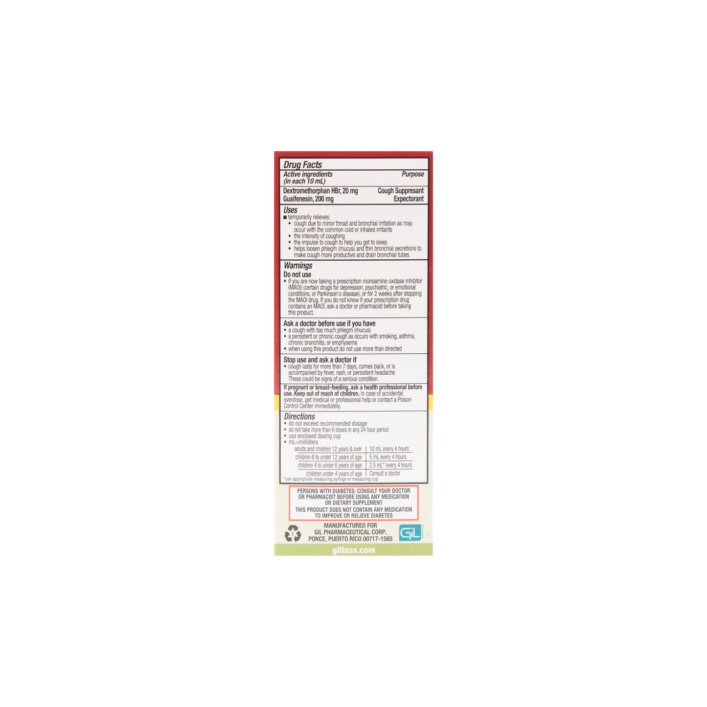 GILTUSS COUGH & COLD LQD