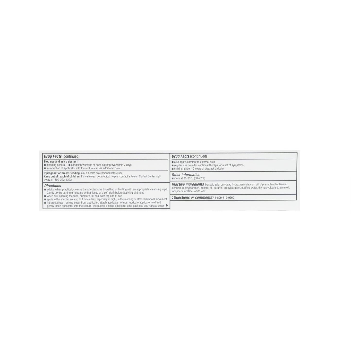 Hemorrhoid 0.25-14-74.9 % Ointment