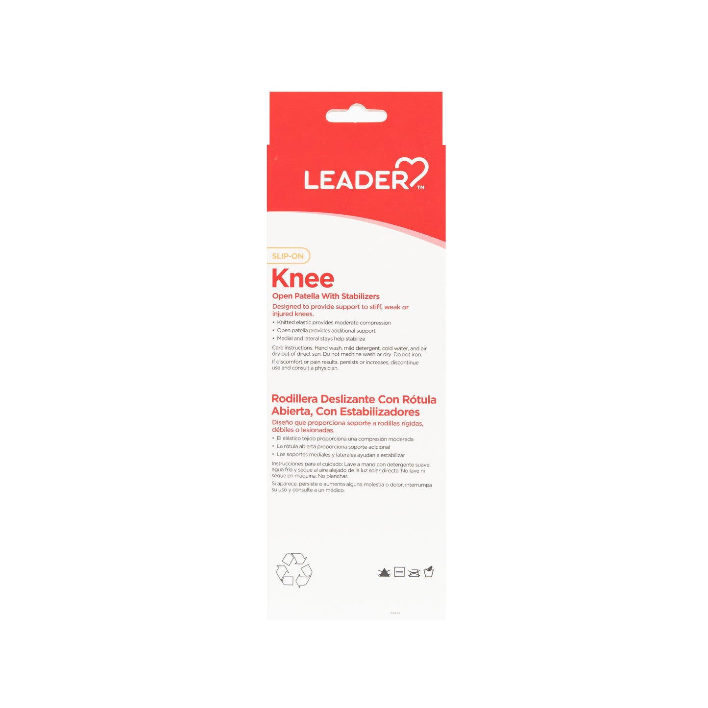 Knee Elastic W/Stays Large
