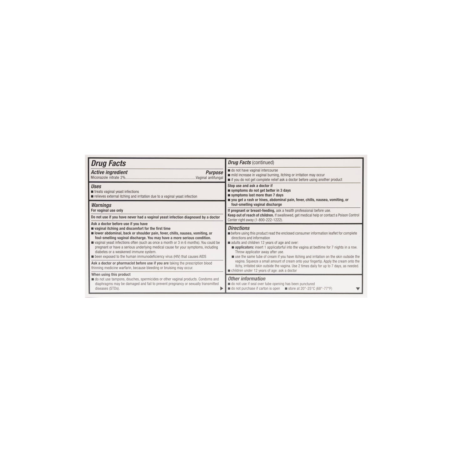 Miconazole 7 Cream 2%