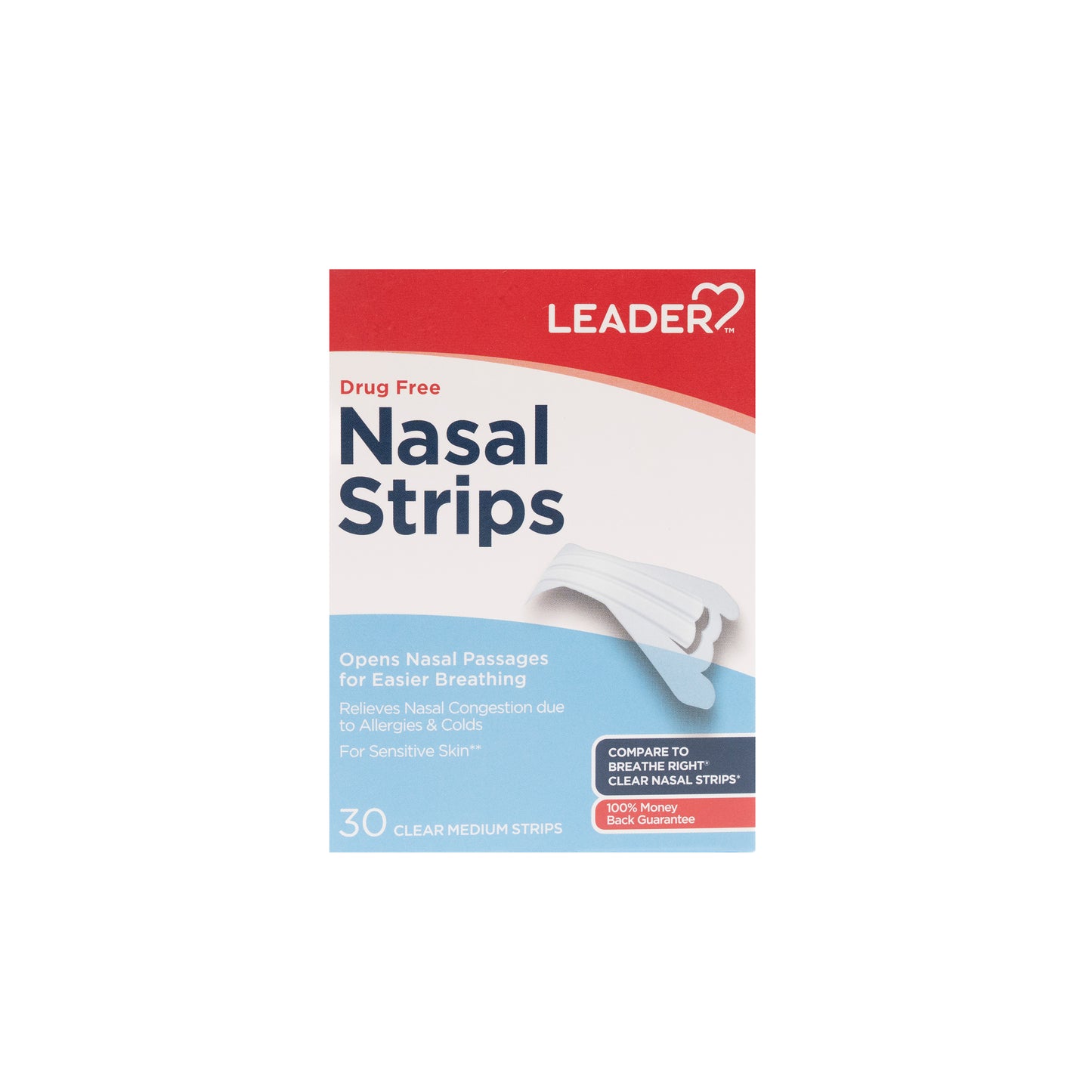 Nasal Strips 30 Clear Medium
