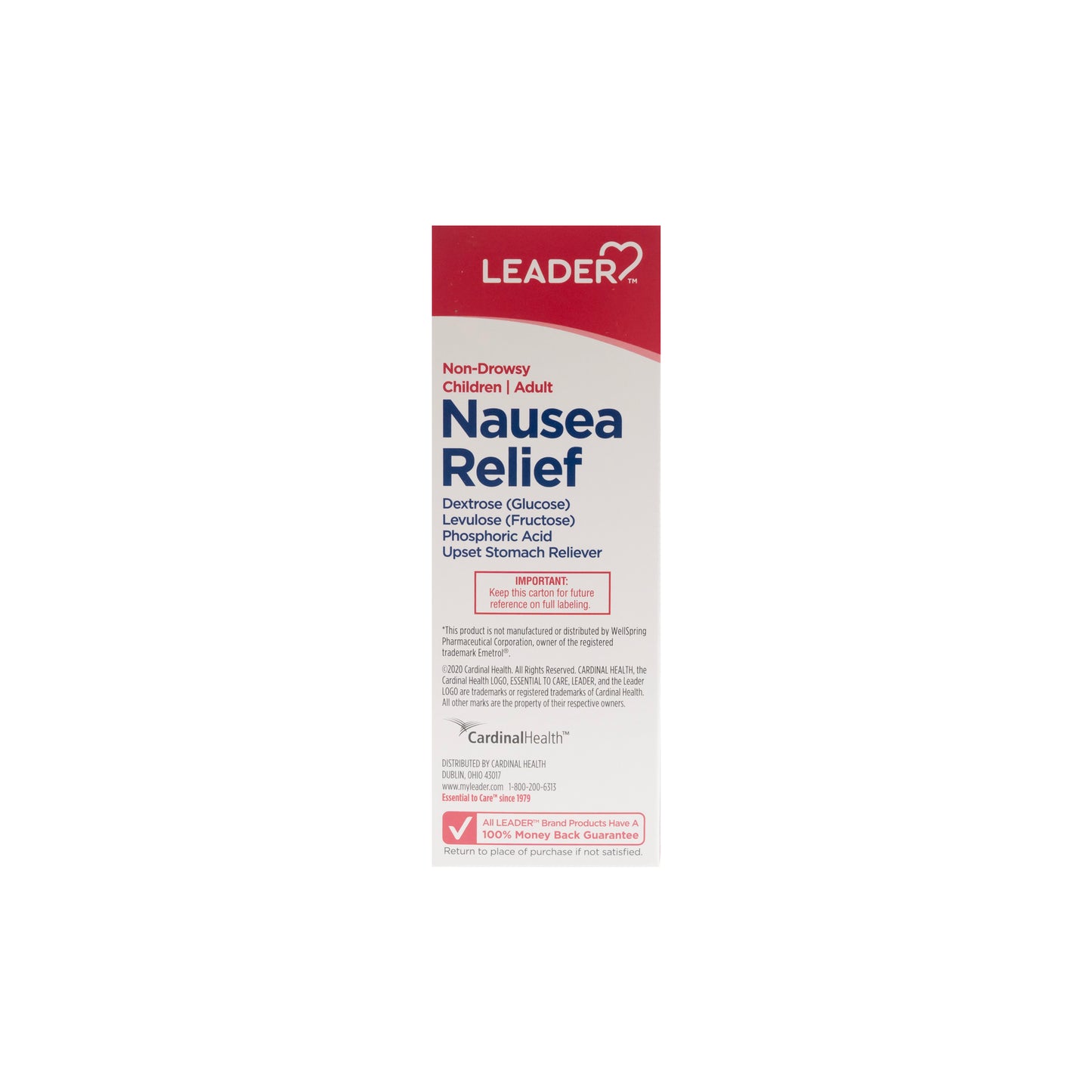 Nausea Relief  Cherry Alcohol Free Lqd
