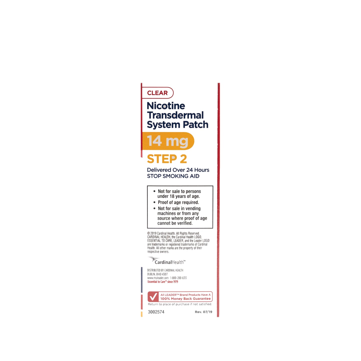 Nicotine Patch 14 mg/ 24 hr