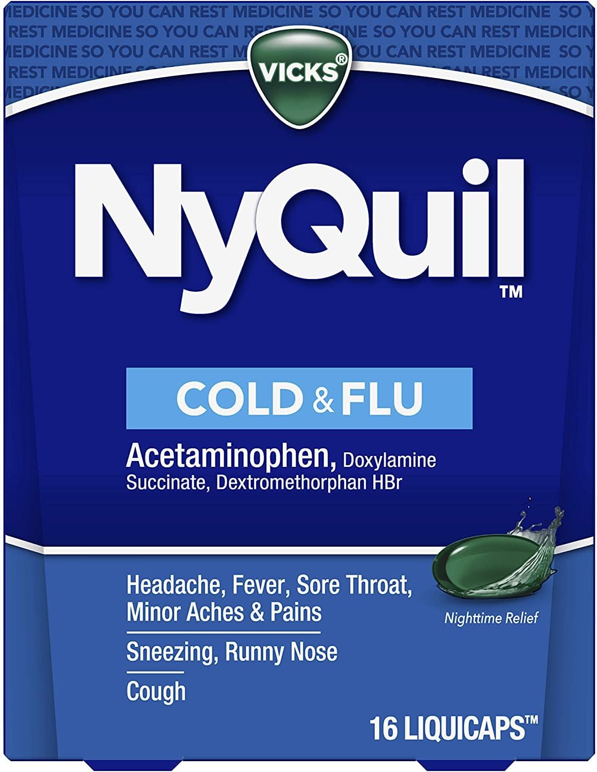 Night Quil Cold & Flu Liq Caps