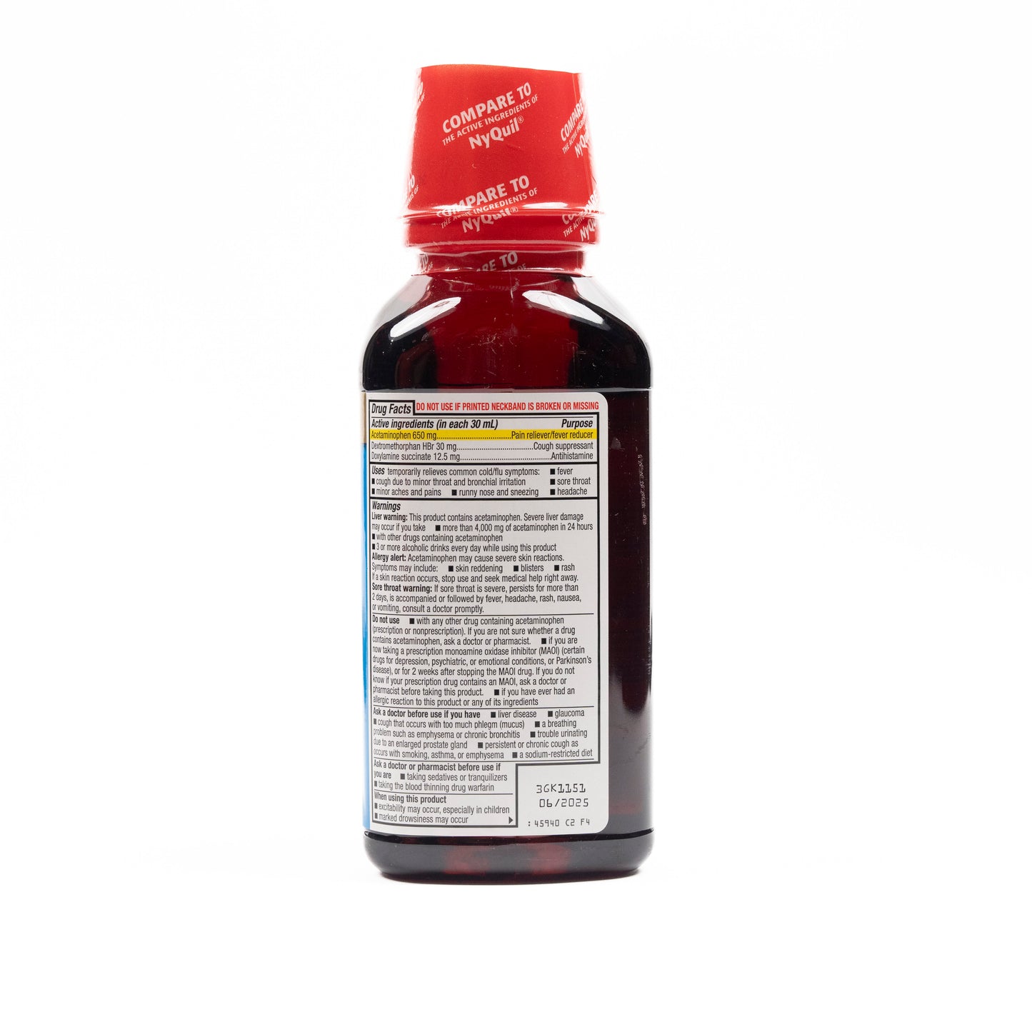 Nighttime Cold & Flu Cherry Lqd