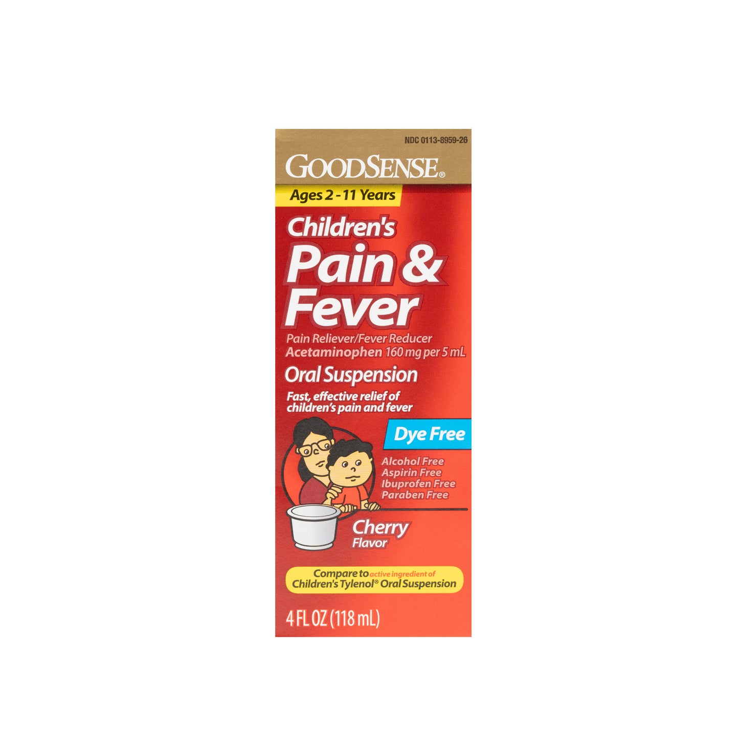 Pain & Fever Acetaminophen 160 mg /5 ML Liquid