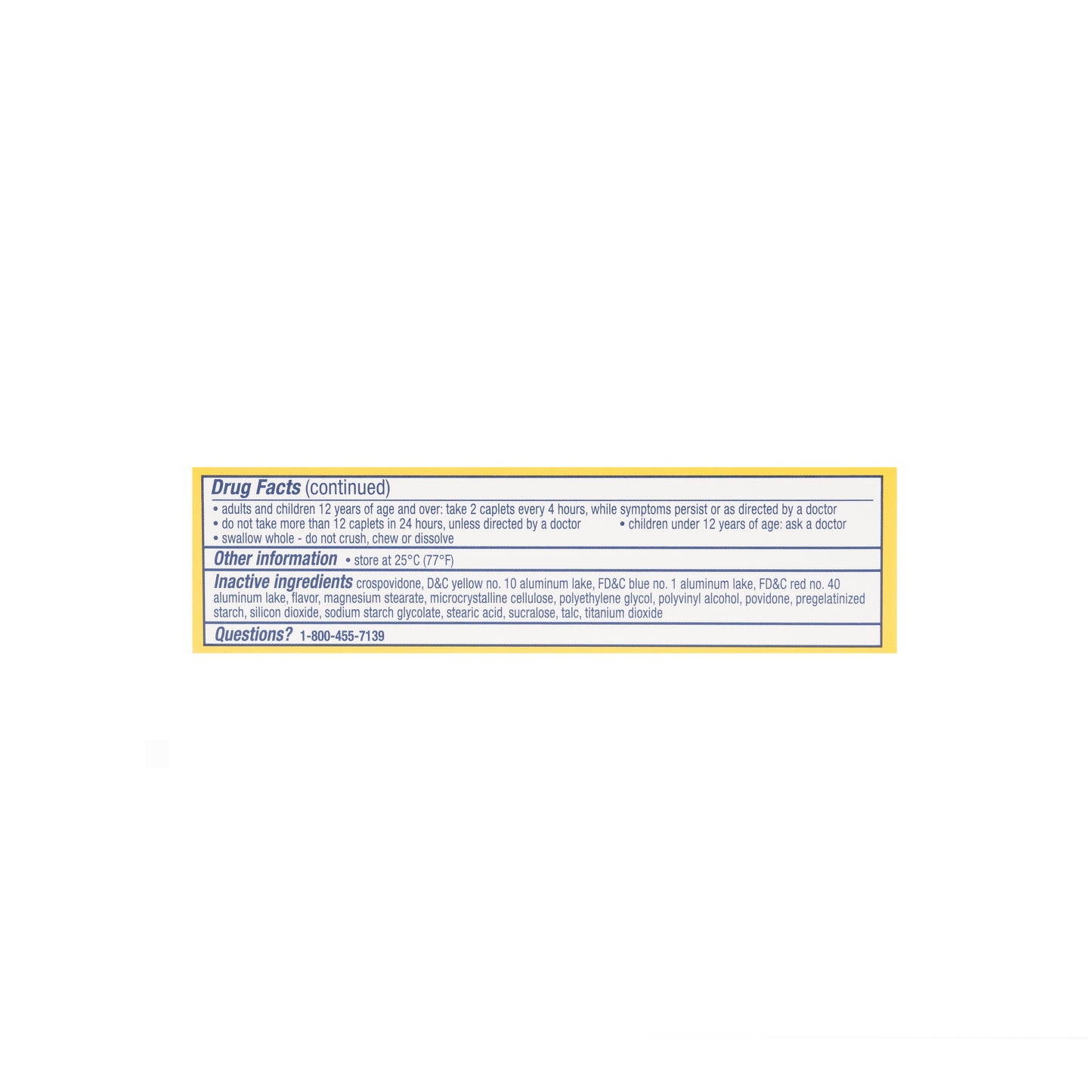 Panadol Cold & Flu (Acetaminophen – Dextrometorphan  500 mg-15 mg)