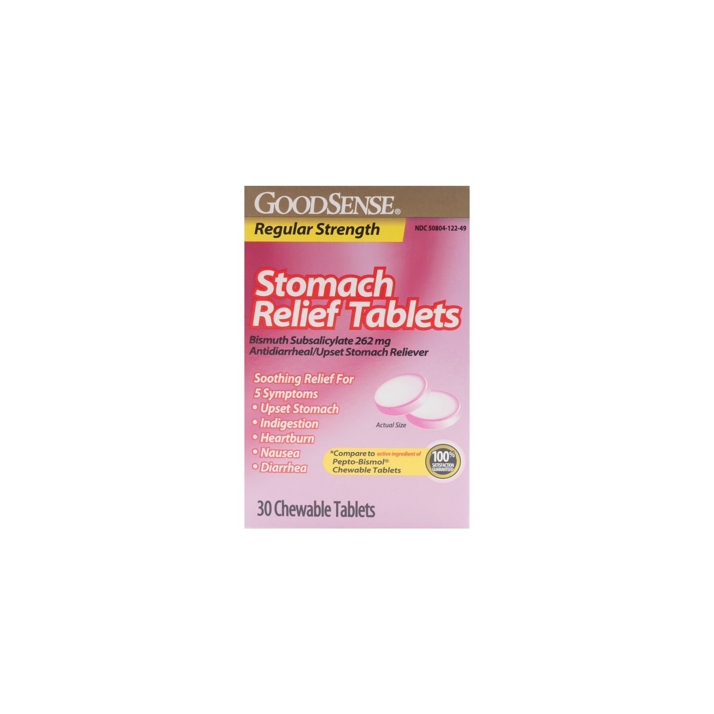 Pink Bismuth 262 mg Chw Tabs