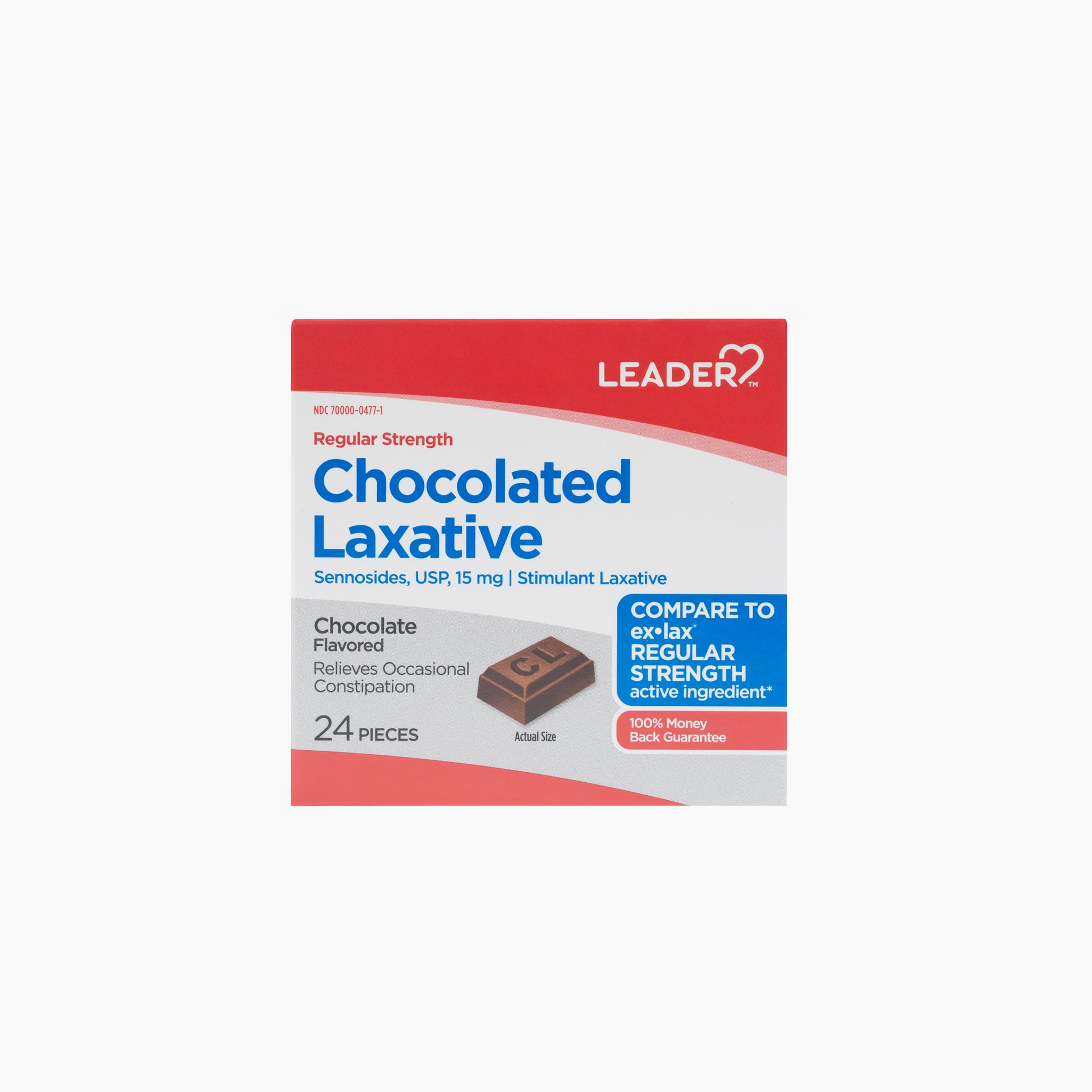 Regular Strength Chocolate Laxative Sennosides 15 mg Pieces
