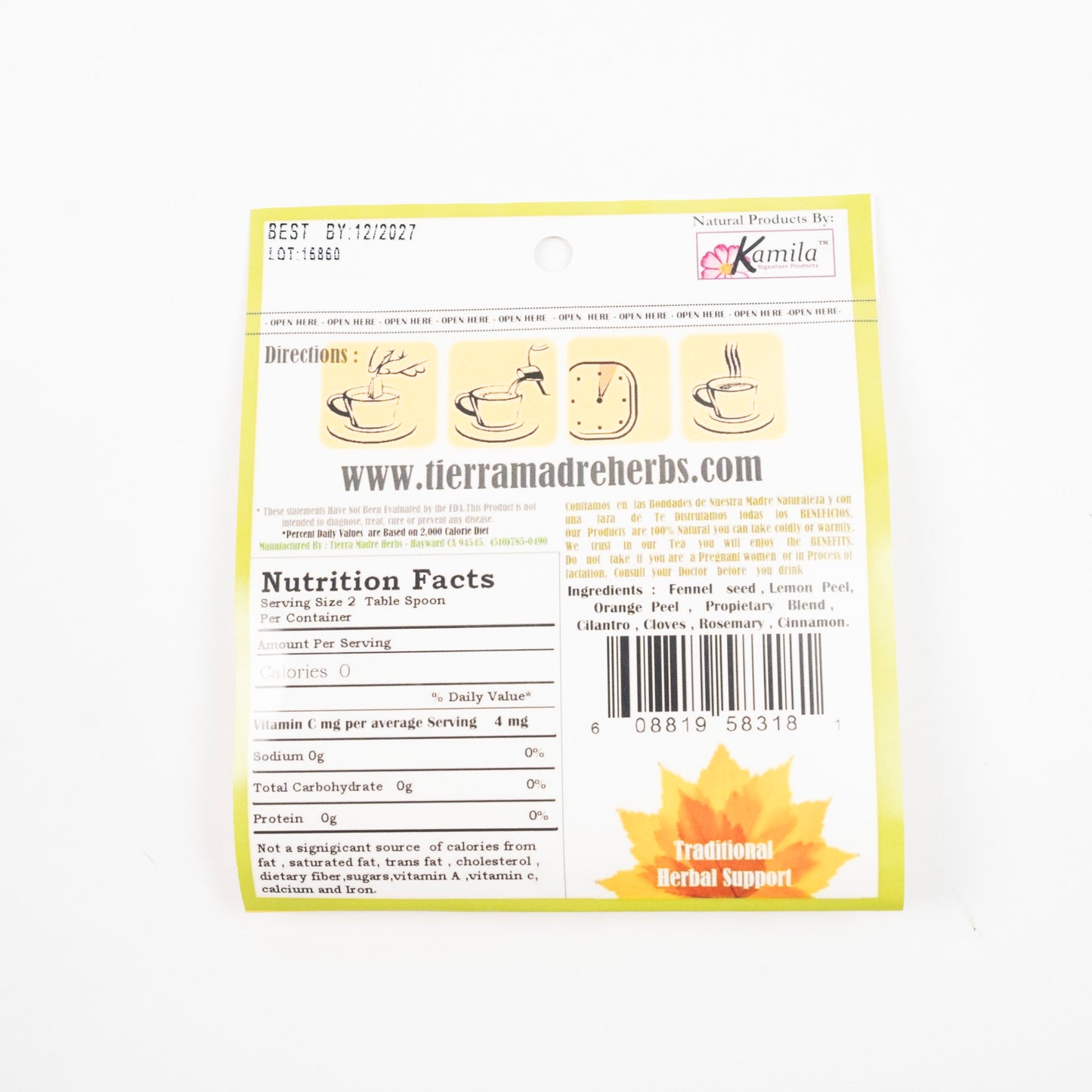 Té Tierra Madre Vitamina-C