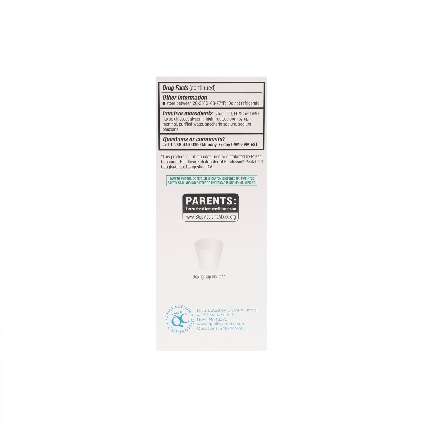 Tussin DM Cough / Chest Congestion Liquid