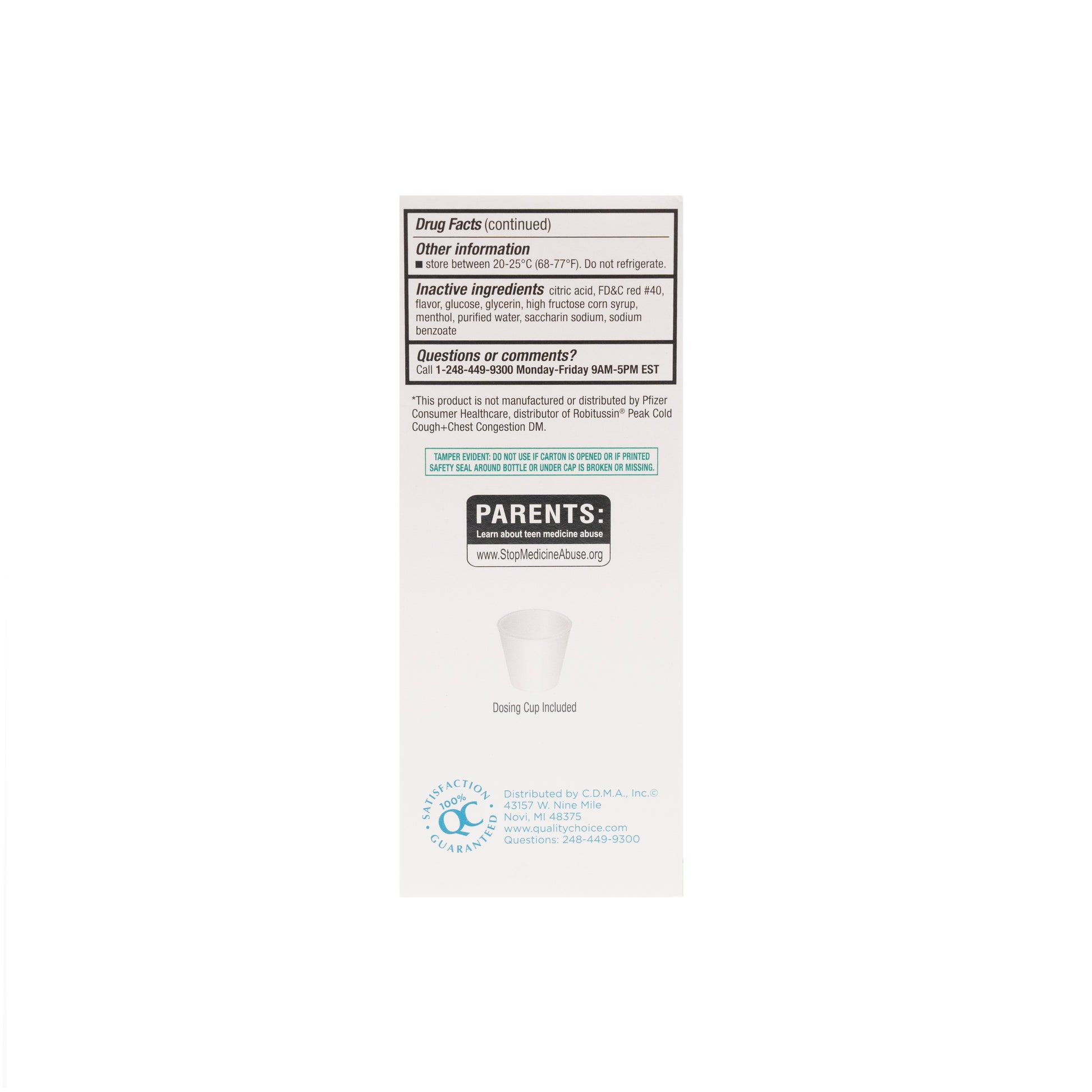 Tussin DM Cough / Chest Congestion Liquid