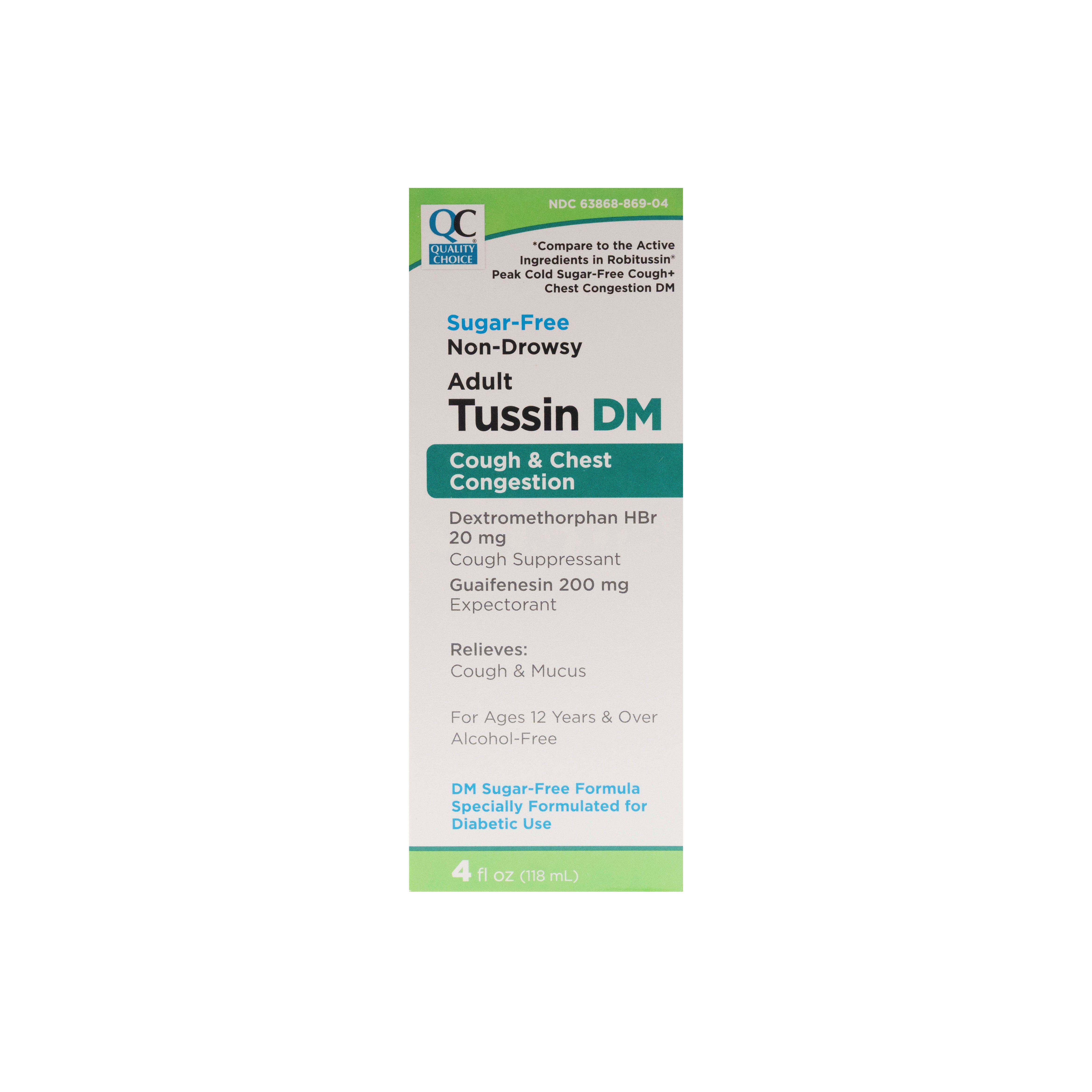 Tussin DM (Guaifensin -Dextromethorphan) 200-20 mg/10Ml Liquid
