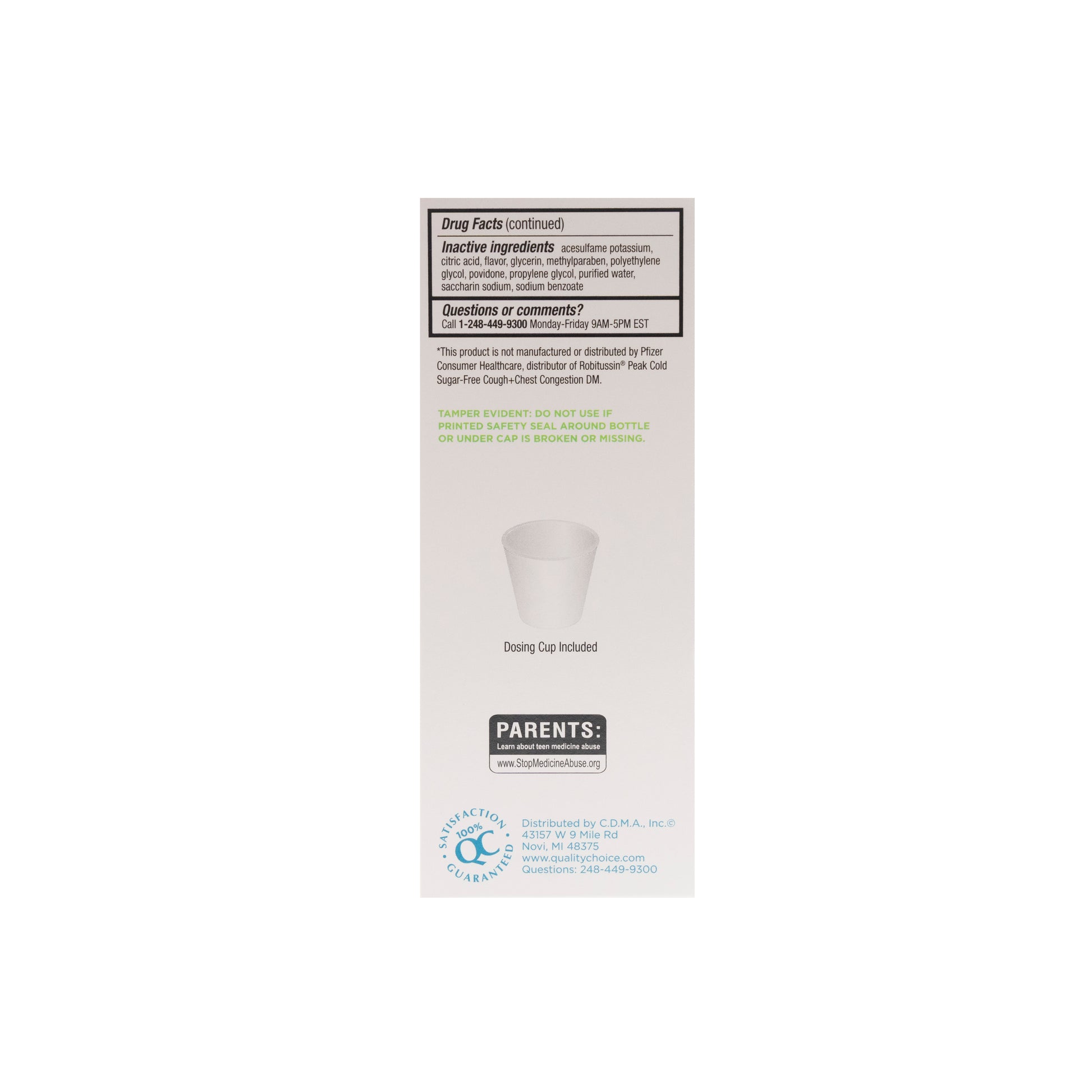 Tussin DM (Guaifensin -Dextromethorphan) 200-20 mg/10Ml Liquid
