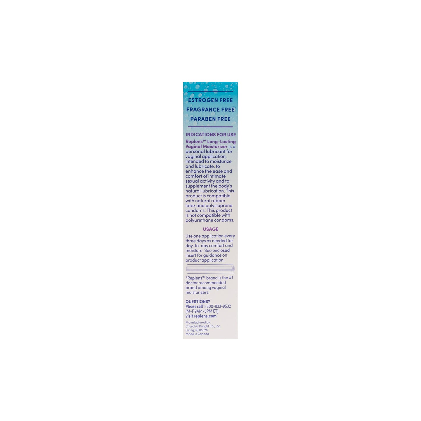 REPLENS VAGINAL MOISTURIZER