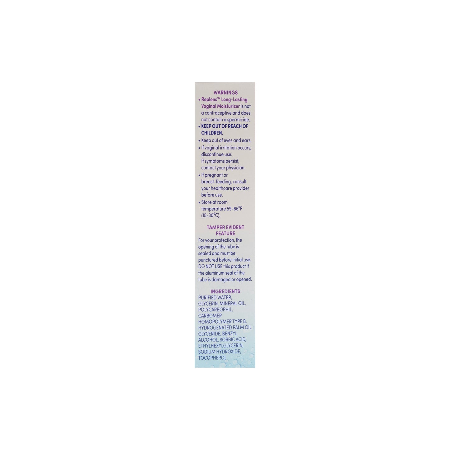 REPLENS VAGINAL MOISTURIZER
