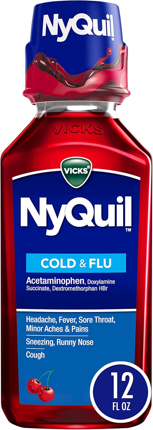 Vicks Nyquil Cold & Flu  Cherry Liquid 