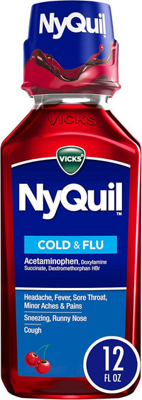 Vicks Nyquil Cold & Flu  Cherry Liquid 