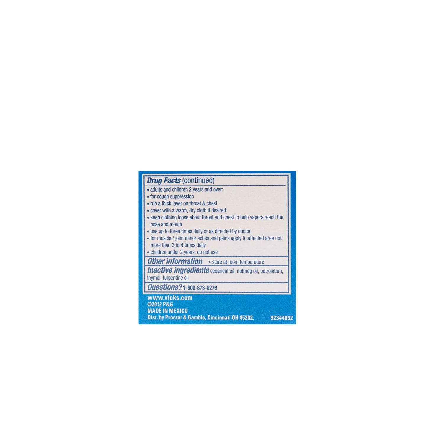 Vicks VapoRub Ointment